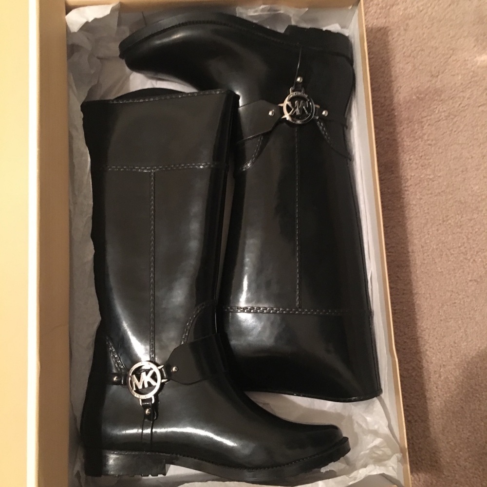 Michael Kors rain boots, excellent condition